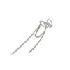 1PC Silver Color Crystal Tassel Non-Piercing Ear Cuff Clip on Earrings For Women Shiny Zircon Long Chain Fake Cartilage Jewelry - Image 6