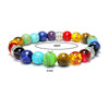 7 Chakra Bracelets Bangles Stone Tiger Eye Bead Yoga Balance Bracelet Men Buddha Prayer Jewelry pulseira masculina - Image 4