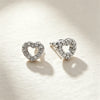 Silver and Compact Star Moon Heart-Shaped Snowflake Zircon Earrings for Women Minimalist Engagement Party Jewelry - Image 30