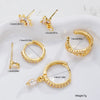6pcs European And American Minimalist Stainless Steel Zircon Ear Clip Set for Women Elegant Multiple Stud Earring Jewelry Gifts - Image 6