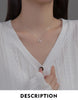 Modian 925 Sterling Silver Simple Line Heart Necklace Pendant For Women Platinum Plated Chain Choker Fine Jewelry Wedding Gift