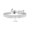 Simple Tennis Bracelet For Women Rectangle Zircon Silver Color Adjustable Bracelets On Hand Friend Gift Jewelry - Image 17