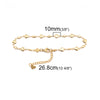 Stainless Steel Chain Anklet in Gold-Tone with 22 cm or 22.8 cm Length - Image 11