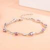 Silver Wave Zircon Retro Bracelet For Women Wedding Party Charm Jewelry - Image 1