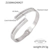 eye-catcher Carving Design Stainless Steel Bangle For Women Bracelet Charm Jewelry Wedding Banquet Gift - Image 10