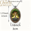 Bohemian Style Large Tree Oval Glass Alloy Pendant Quality Jewelry Elegant Charms - Image 2