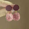 Geometric Resin Drop Earrings in Multiple Colors - Image 18