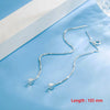 Simple Style Box Chain Tassel Drop Earrings For Women Long Dangle Earring Piercing Line Accessories Thin Mini Ear Jewelry - Image 7