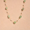 Boho Necklace Beach Irregular Stone Necklaces for Women Stainless Steel Imitation Pearl Jade Necklace Jewelry Gift - Image 8