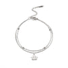 Cute Elegant Stainless Steel Anklet for Women Silver Color Planet Star Heart Turtle Octopus Charm Summer Sandals Jewelry - Image 12