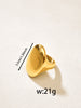Stainless Steel Oval with a Cold and Elegant Surface, High-Quality, Exaggerated and Ring for Women - Image 6