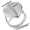 6Pcs Stainless Steel Gold Plated Irregular Blank Base Cabochon Open Rings Punk Geometric Men Party Chunky Jewelry - Image 14