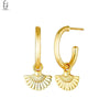 Silver Needle Vintage Shell Pendant Hoop Earrings Women's Pearl Conch Gold Earrings Jewelry Gifts - Image 18