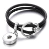 18mm Snap Button Jewelry Bracelets Braided Black Leather Snap Bracelet Fit Snaps Jewelry Magnet Buckle Tan Leather Bracelets - Image 20