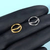 Eight-Pair Oversized Hoop Earring Set in Gold-Tone or Silver-Tone - Image 9