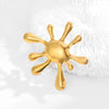 Leo Stainless Steel Irregular Brooches Women Unisex Glossy Geometric Pins Banquet Party Clothing Accessories - Image 30
