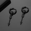 1 Pairs Punk Stainless Steel Stud Earrings Black Earrings Set For Men Women Vintage Hip Hop Piercing Ear Jewelry Accessories - Image 40