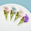 Enamel Lily Flower Brooch Pin in Four Colors - Image 6