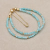 Faceted Sandstone Double Layer Beads Strand Bracelets Bangles Elegant Bohemian Magnetic Women Jewelry - Image 33
