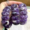 Amethyst Gemstone Bracelet Stone Bangle Gemstone Jewelry for Woman Birthstone for Aquarius for Gift - Image 6