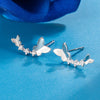 Silver Hollow Butterfly Stud Earrings For Women Jewelry Accessories Prevent Allergies - Image 45