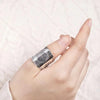 Thai Silver Craft Vintage sunflower Mens Rings Carven Design Domineering Ethnic Style Wide Ring Opening Banquet Jewelry - Image 5