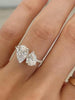 Silver Simple Classic Zircon Water Drop Ring For Women Engagement Wedding Jewelry - Image 2