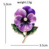12 Birthday Flower Brooches For Women Unisex Beautiful Enamel Flowers Party Casual Brooch Pins Jewelry Gifts - Image 17