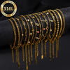 Random 8-Piece Set of Women's Gold-Plated Stainless Steel Bracelets, Elegant and Women's Jewelry Set, Stylish and Unique Design, Suitable for All - Image 1