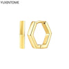 Silver Needle Double Circle Zirconia Earrings For Women Minimalism Vintage Geometry Hoop Earrings Jewelry - Image 14