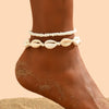 2PCS Bohemia Natural Shell Anklets For Women Small Resin Beads Summer Beach Shell Barefoot Ankle Bracelet Leg Chain Foot Jewelry - Image 6