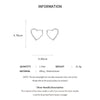 Shiny Full Crystal Rhinestones Heart Hoop Earrings for Women Personality Banquet Earring Delicate Anniversary Jewelry Gift N - Image 6