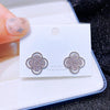 High End CZ Crystal Flower Stud Earrings for Women Platinum Plated Cubic Zirconia Jewelry - Image 1