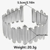 Geometric Chunky Stainless Steel Bracelets Bangles For Women Men Accessories Silver Color Wrist Jewelry No Fade Bangle - Image 17