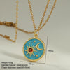 Bohemian Enamel Moon Star Necklace For Women Cute Shell Heart Collars Stainless Steel Long Chain Choker Summer Beach Jewelry - Image 6
