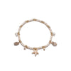 Layered Charm Anklet with Bead and Rope Chain Details - Image 6