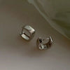Simple Square Hoops Earrings Delicate Women's Wide Face Design Huggie Hoops For Women Men Party Jewelry Gifts - Image 1