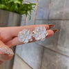 White Flower Stud Earrings for Women Flower Earring Modern Korean Cute Teens Girl Party Jewelry Accessories - Image 1