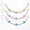 Light Silver Bright Oval Fire Zircon Women's Bracelet - Image 3