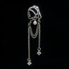 Creative Full Zircon Tassel Girl Wearing Pearl Earrings Brooch for Women Retro Corsage Suit Pin Jewelry Accessories - Image 7