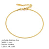 Stainless Steel Snake Chain Anklet for Women Summer Beach Gold Color Anklets Jewelry - Image 13