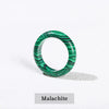 1 Pc Stone Jade Rings Crystal Agate Obsidian Fengshui Lucky Promise Wedding Band Thumb Ring Party Accessory Gifts - Image 12