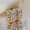 Korean Paved CZ Hoop Earrings for Women Metal Silver Color/Gold Color Simple Versatile Earrings Jewelry - Image 8