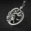 Vintage Gothic Snake Coiled Demon Skull Pendant Necklace for Men Boys Rock Party Halloween Jewelry Gift - Image 14