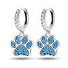 Silver Color Earrings Blue Zircon Stars Moon Irregularity Earrings For Woman Birthday Jewelry Gifts - Image 42
