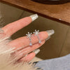 Zircon Christmas Snowflake Stud Earrings For Women Temperament Waterdrop Tassel Snow Flower Earring Party Jewelry - Image 1