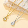 Zircon Mini Water Drop Pendant Necklaces Stainless Steel Minimalist Jewelry Choker Necklace for Women Gifts - Image 2