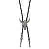 Vintage Artistic Bolo Tie Necklace Antique Silver Turquoise Inlaid Vintage Turquoise Pendant Round Disc Personality - Image 8