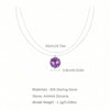 Silver Shiny Round Zircon Pendant Necklaces Chain Choker Statement Necklace For Women Collares Jewelry Gift - Image 2