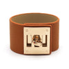 Gold Wrap Leather Bracelets Wide Wrist Statement Jewelry Gifts - Image 9
